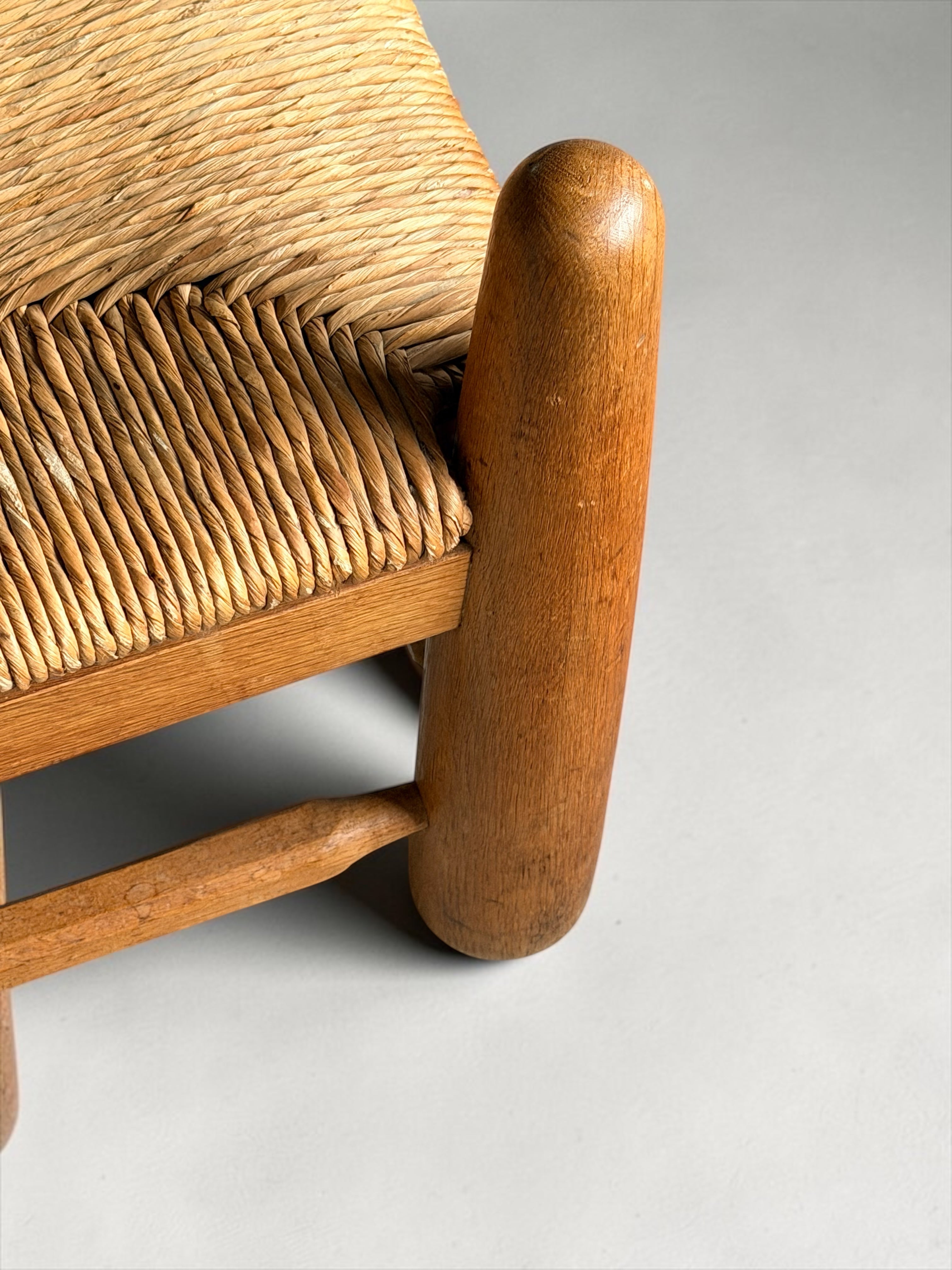 Rush Seat Lounge Chair, 1950s　