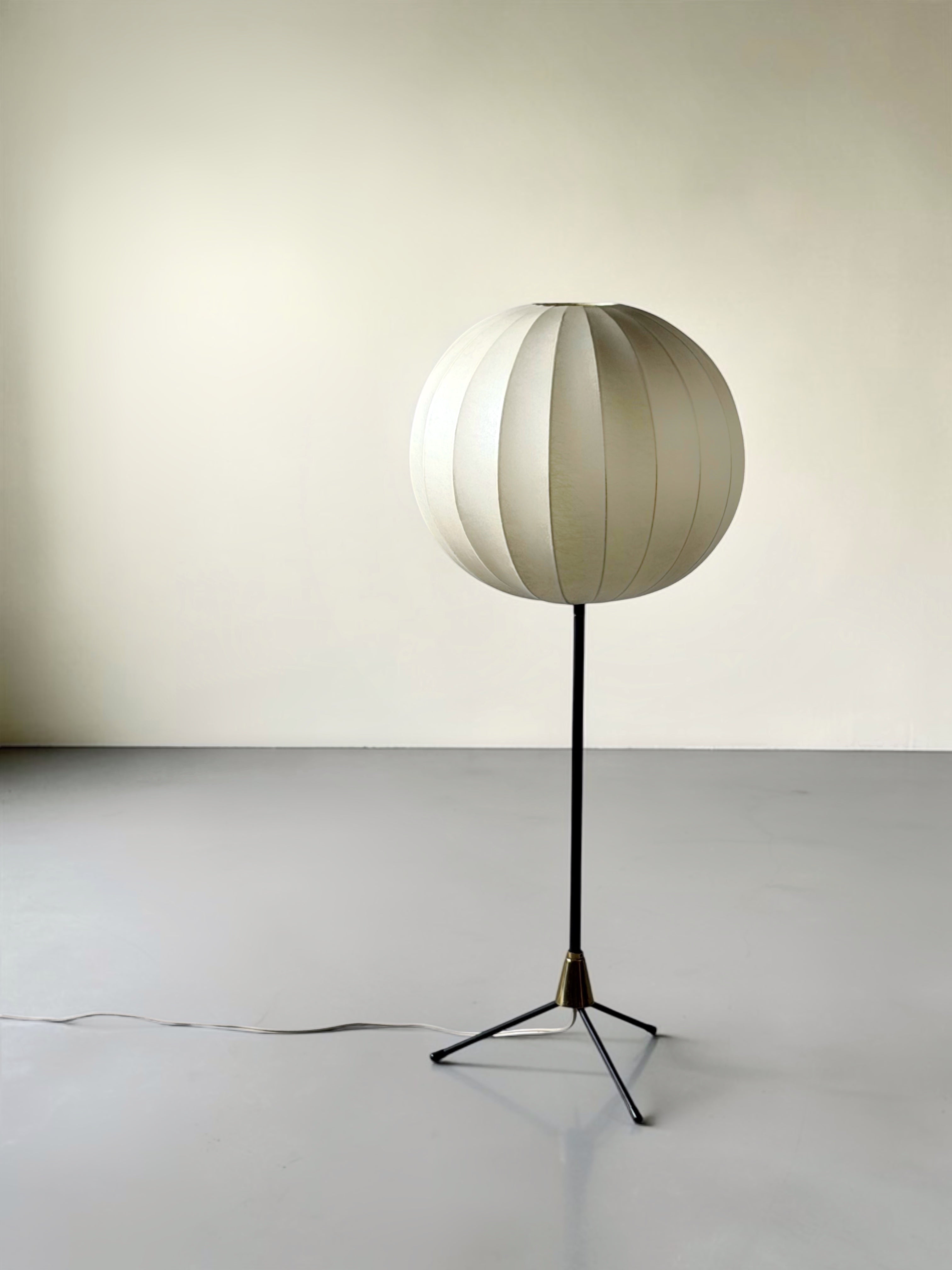 Cocoon Tripod Floor Lamp, Europe 1960s