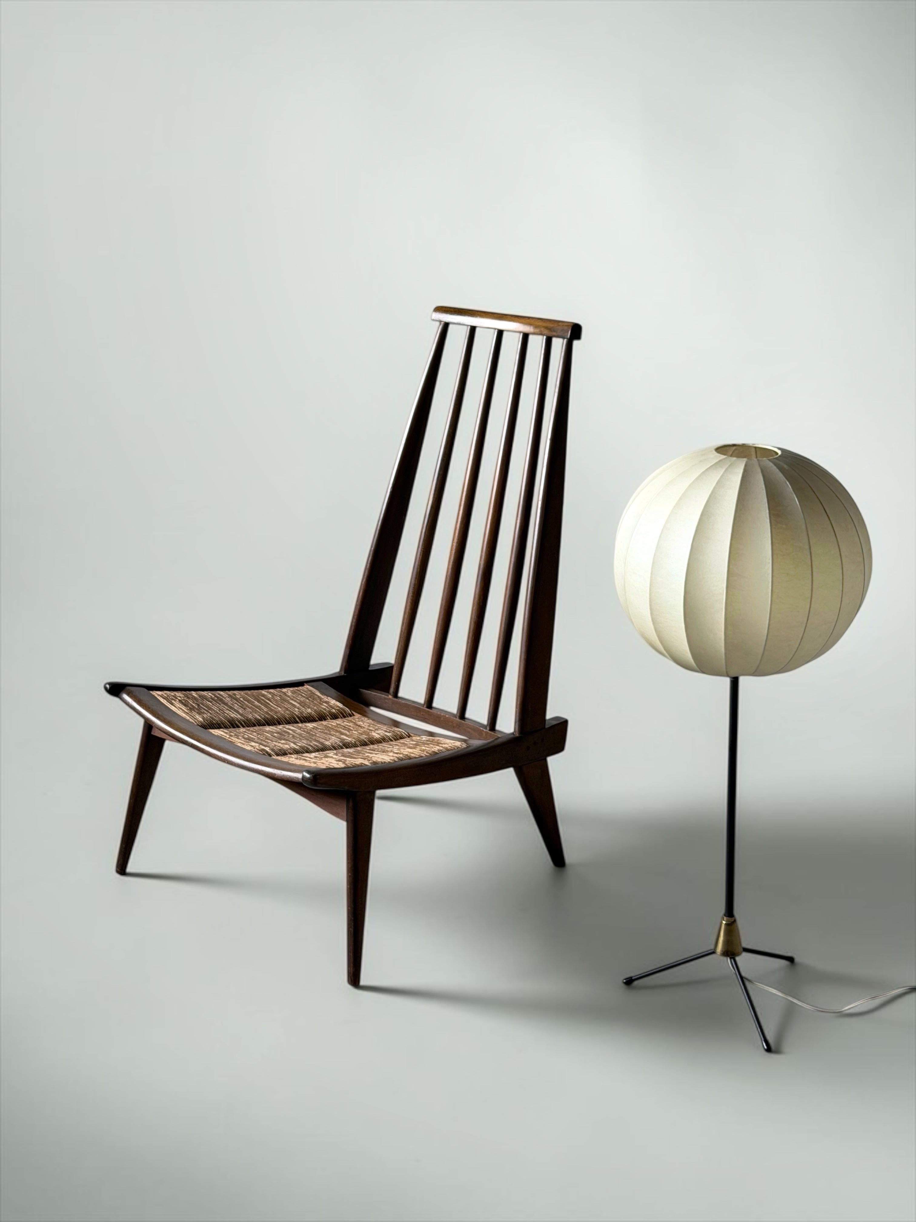 Cocoon Tripod Floor Lamp, Europe 1960s