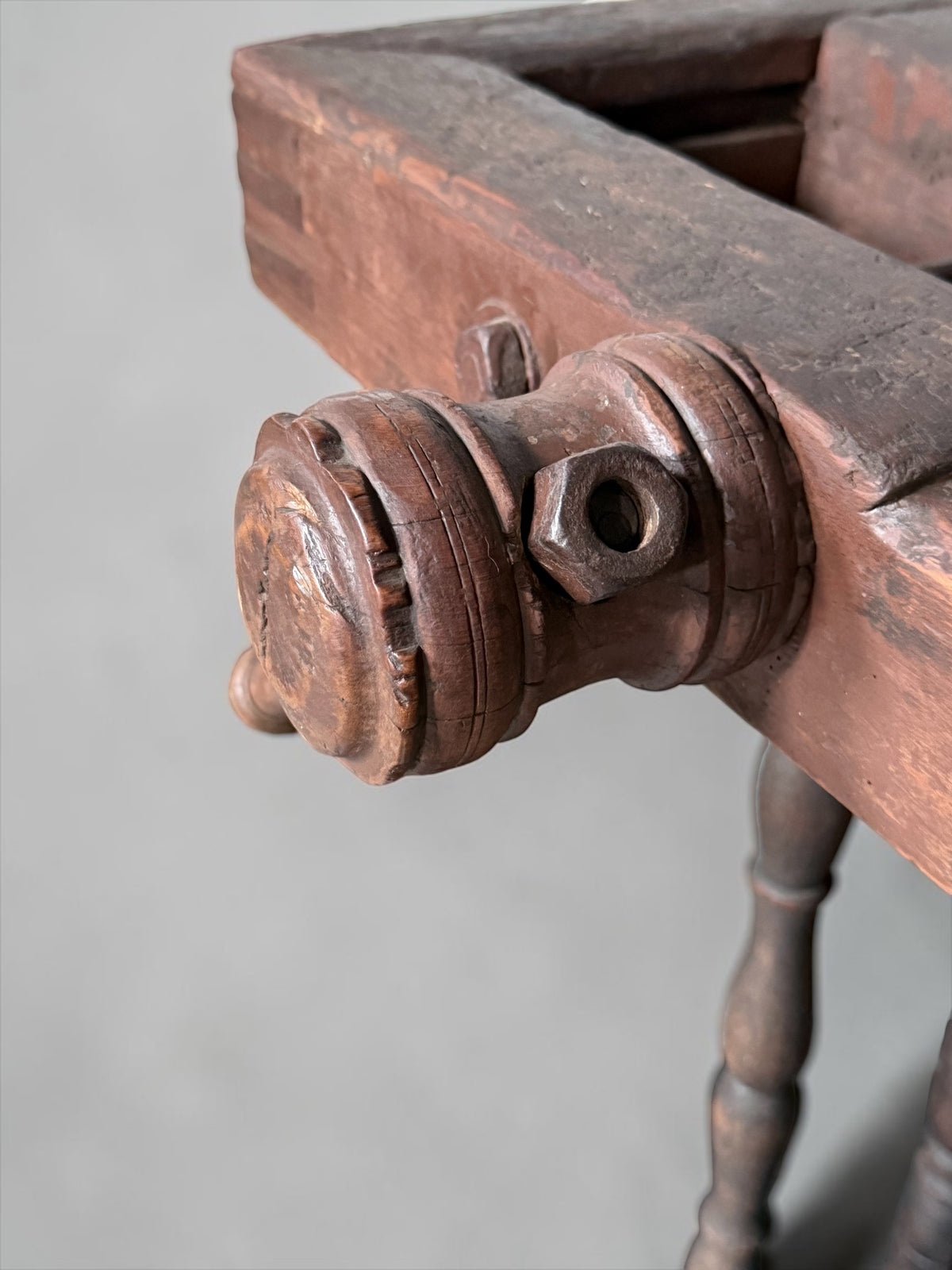 Carpenter’s Wooden Workbench with Original Patina, 1930s